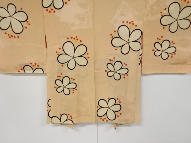 JAPANESE KIMONO / ANTIQUE HAORI / FLOWER